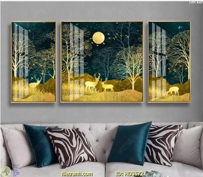 File gốc File tranh treo hiện đại HD3672 (in ấn) không giới hạn