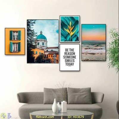 Download file File tranh treo hiện đại HD3679 (chuẩn in) chất lượng cao