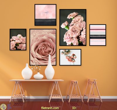 File ảnh File tranh treo hiện đại HD3682 (gốc) cho trang trí nhà hàng
