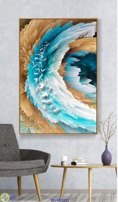 File gốc File tranh bộ hiện đại HD3751 (in lụa) chi tiết cao