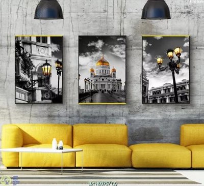 File tranh File tranh bộ hiện đại HD3757 (bản gốc) treo tường