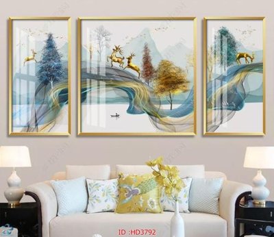 File tranh File tranh treo hiện đại HD3792 (bản gốc) treo tường