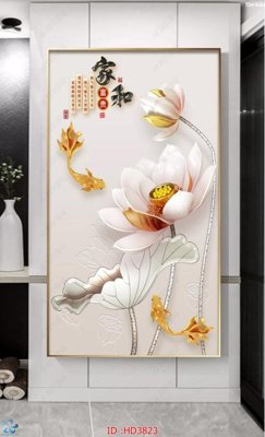 Download file File tranh treo hiện đại HD3823 (gốc) in mica cao cấp
