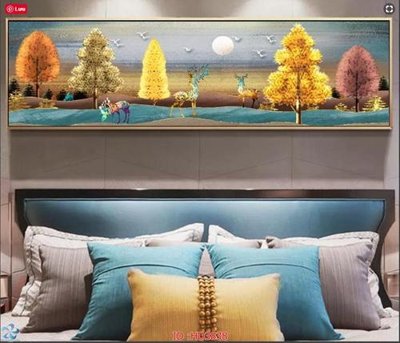 File in trần File tranh treo hiện đại HD3838 (bản gốc) trời sao