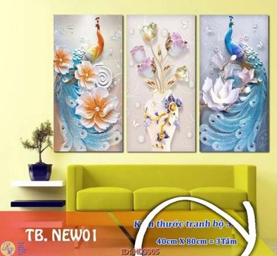 File gốc File tranh treo hiện đại HD3905 (bản quyền) cho in ấn