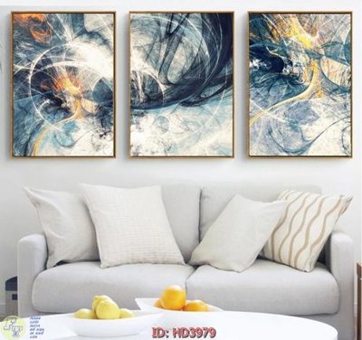 Download file gốc File tranh treo hiện đại HD3979 (in lụa) hoa lá