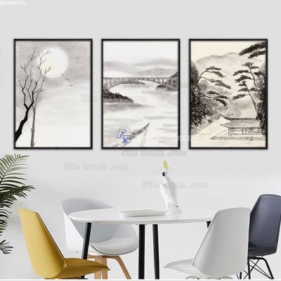 File PSD File bộ tranh treo hiện đại HD40005 (bản gốc) dễ dàng edit