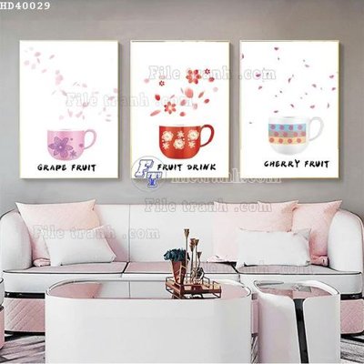 Download file File bộ tranh treo hiện đại HD40029 (gốc) in mica đèn LED
