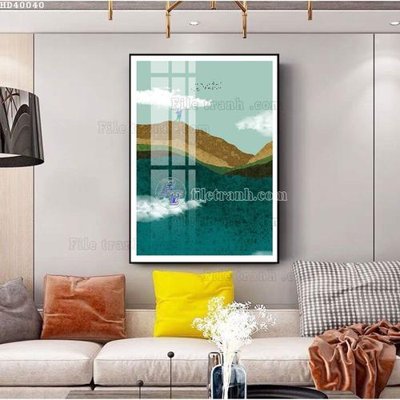 File in ấn cao cấp File bộ tranh treo hiện đại HD40040 (file gốc)