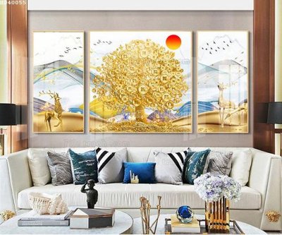 Tải file File bộ tranh treo hiện đại HD40055 (gốc) để in ấn ngay