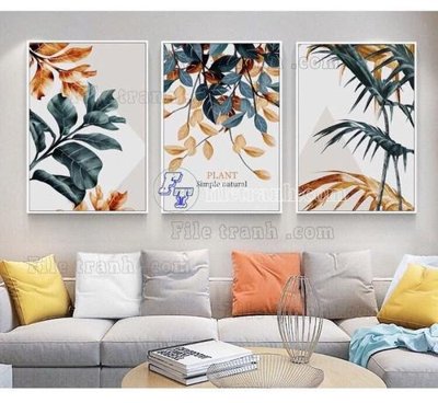 Tải file File bộ tranh treo hiện đại HD40067 (gốc) in ấn chất lượng