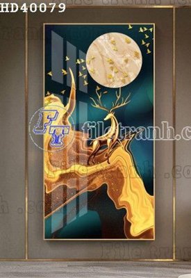 Chi tiết file gốc File bộ tranh treo hiện đại HD40079 (cho in tráng gương)