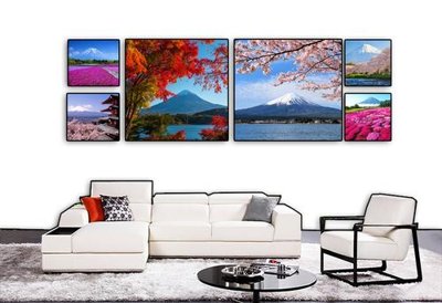 Hình ảnh file gốc in trần nhà Tranh bộ hiện đại phong cảnh HD4008