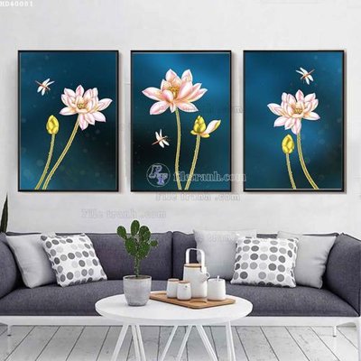 File gốc File bộ tranh treo hiện đại HD40081 (in tráng gương) ốp tường