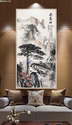 Download file File bộ tranh treo hiện đại HD40113 (gốc) in mica đèn LED