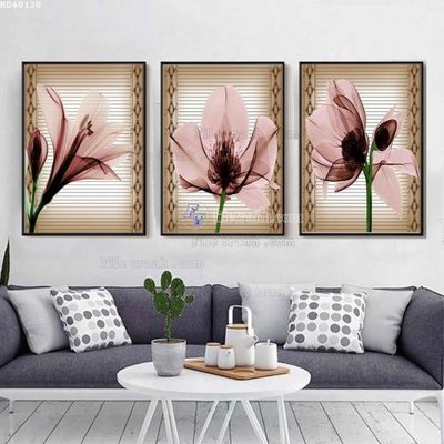 File in ấn File bộ tranh treo hiện đại HD40120 (bản gốc) chất lượng cao