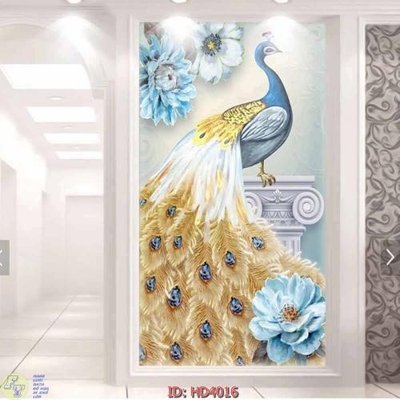 File ảnh File tranh treo hiện đại HD4016 (gốc) dùng in Pano