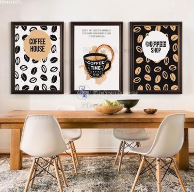 File tranh in tráng gương File bộ tranh treo hiện đại HD40205 (siêu nét)