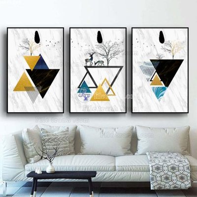 Tải file gốc File bộ tranh treo hiện đại HD40225 (bản PSD) chỉnh sửa được