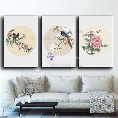 File gốc File bộ tranh treo hiện đại HD40226 (cho in ấn) độc quyền