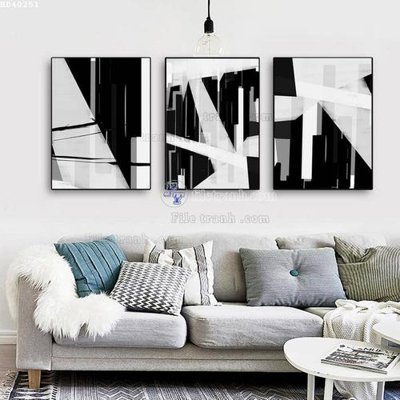 File PSD File bộ tranh treo hiện đại HD40251 (gốc) cho in quảng cáo