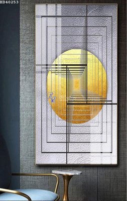 File gốc File bộ tranh treo hiện đại HD40253 (in tráng gương) sang trọng