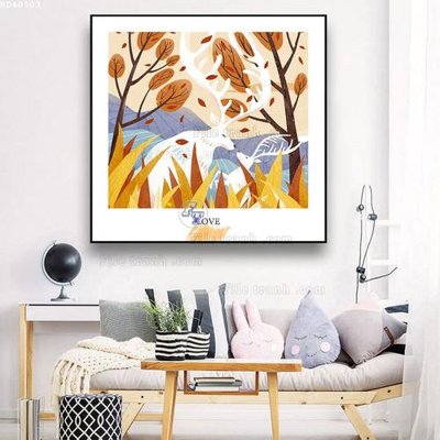 Ảnh gốc File bộ tranh treo hiện đại HD40303 (độ nét cao) in mica