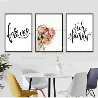 Download file gốc File bộ tranh treo hiện đại HD40308 (in lụa) hoa lá