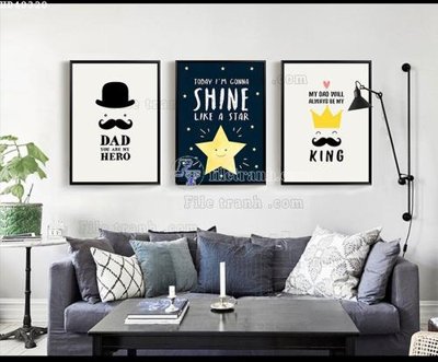 File gốc File bộ tranh treo hiện đại HD40320 (phong cách) châu Âu