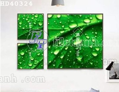 File tranh File bộ tranh treo hiện đại HD40324 (bản gốc) in lụa 5D