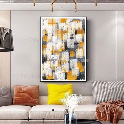 Ảnh gốc File bộ tranh treo hiện đại HD40365 (độ nét cao) in mica