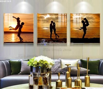 File ảnh File bộ tranh treo hiện đại HD40369 (gốc) in biển hiệu