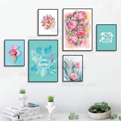 File tranh quảng cáo File bộ tranh treo hiện đại HD40373 (file gốc) chuyên nghiệp