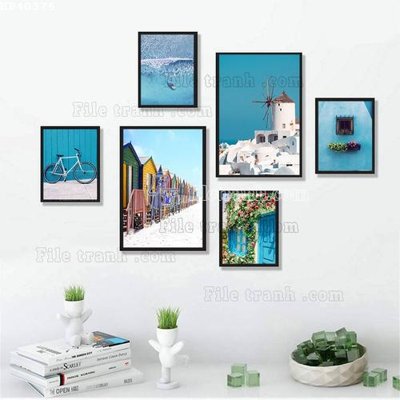 File tranh in mica File bộ tranh treo hiện đại HD40376 (độ phân giải cao)