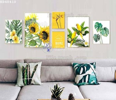 Tải file gốc File bộ tranh treo hiện đại HD40410 (in khổ lớn) không vỡ