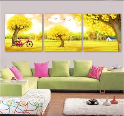 File gốc File tranh treo hiện đại HD4043 (in tráng gương) hiện đại