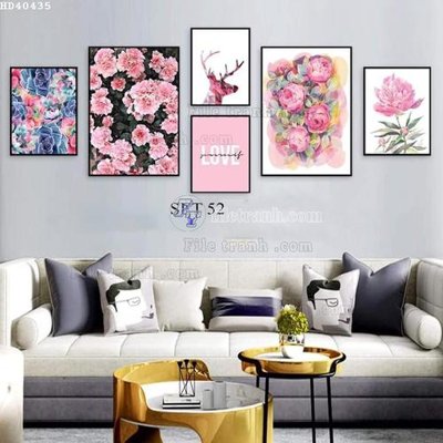 File PSD File bộ tranh treo hiện đại HD40435 (bản gốc) dễ dàng edit
