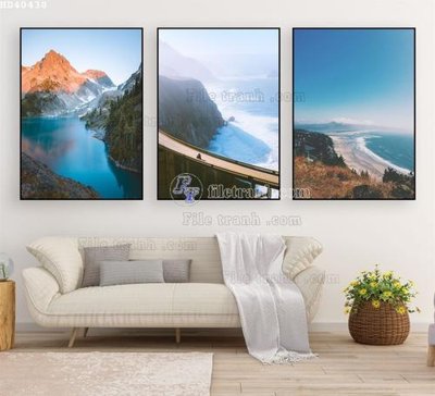 Tải file File bộ tranh treo hiện đại HD40438 (gốc) in tranh tráng gương