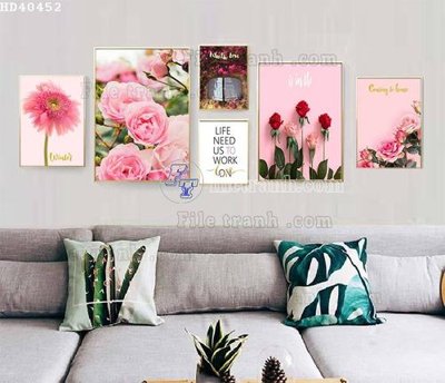 Tải file File bộ tranh treo hiện đại HD40452 (gốc) làm tranh trang trí