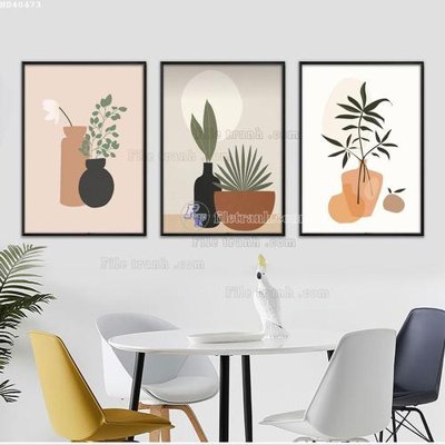 Hình ảnh gốc File bộ tranh treo hiện đại HD40473 (để in khổ lớn)