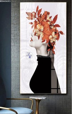 File tranh in trần 3D File bộ tranh treo hiện đại HD40493 (ảnh gốc)