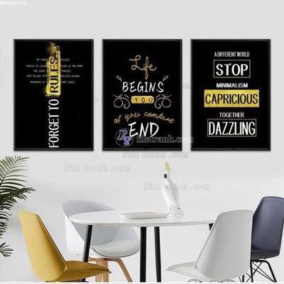 File in trần File bộ tranh treo hiện đại HD40503 (bản gốc) mây trời