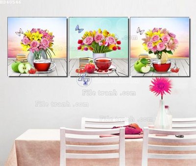 File PSD in ấn File bộ tranh treo hiện đại HD40546 (chất lượng cao)