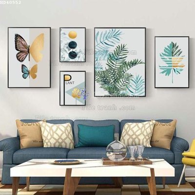 File gốc in tráng gương File bộ tranh treo hiện đại HD40552 chi tiết