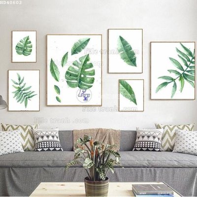 Download file gốc File bộ tranh treo hiện đại HD40602 (in lụa) nghệ thuật