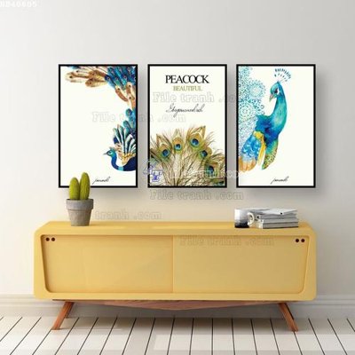 Tải file File bộ tranh treo hiện đại HD40605 (gốc) chủ đề tâm linh