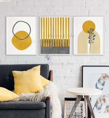 File gốc File bộ tranh treo hiện đại HD40606 (in ấn) màu sắc trung thực