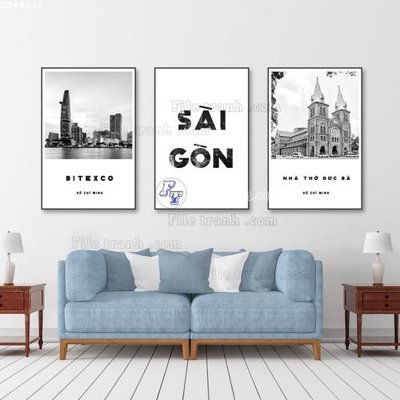 File in ấn File bộ tranh treo hiện đại HD40622 (bản gốc) sắc nét