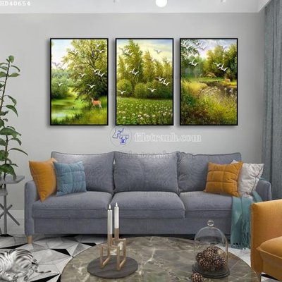 File in lụa File bộ tranh treo hiện đại HD40654 (tân cổ điển) File bộ tranh treo hiện đại HD40654