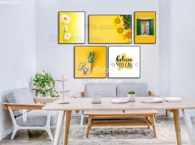File tranh File bộ tranh treo hiện đại HD40657 (gốc) chủ đề trừu tượng